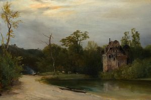 Park Landscape in the Early Morning by Johann Georg von Dillis