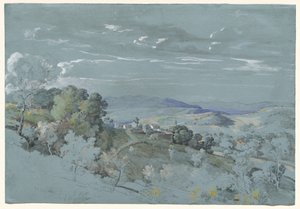 The Hills of Umbria near Perugia by Johann Georg von Dillis