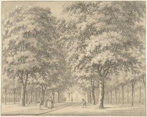 The Driveway of an Estate (Velserbeek?) by Johann Goll van Frankenstein (I)