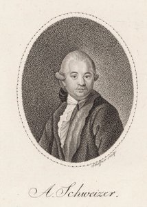 Portrait of Anton Schweitzer by Johann Gottfried Scheffner