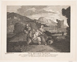 The Holy Family by Johann Gottlieb Friedrich