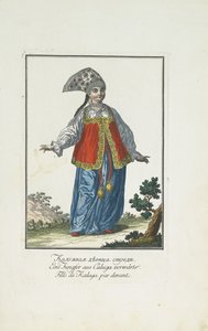 A Maiden from Kaluga in Festive Dress by Johann Gottlieb Georgi