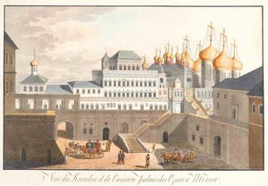 View of the Kremlin in Moscow. The Terem Palace, 1813