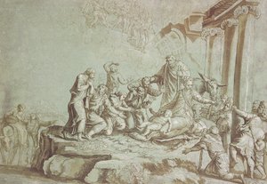 Adoration of the Shepherds by Johann Gottlieb Prestel