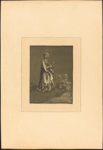 Saint Barbara by Johann Gottlieb Prestel after Albrecht Altdorfer