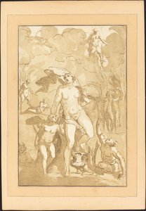Venus by Johann Gottlieb Prestel after Jacopo Ligozzi