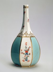 Flask, in the Shape of a Japanese Sake Bottle, for the Meissen Factory, c.1725