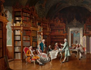 Library Scene, late 19th century