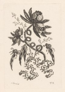 Flowers with Berries by Johann Heinrich  Hess