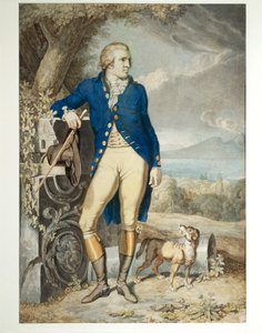 Portrait of Johann Wolfgang von Goethe in the country