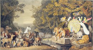 The Court of the Animals, Illustration of Canto IV of Goethe