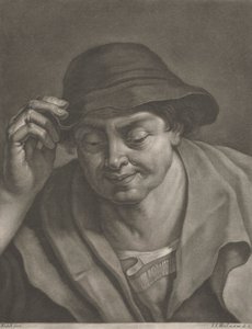 Man Wearing a Hat by Johann Jacobus Haid