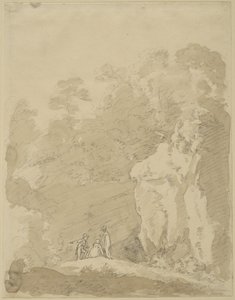 Man and Two Ladies by Johann Jakob Dorner der Jüngere