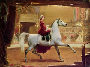 The Circus Rider, 1865 by Johann Jakob Eduard Handwerk