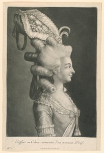 Hairstyle at the Colosseum Topped with a New Pouf by Johann Jakob Haid