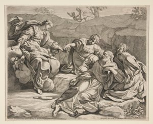 St. William Assisted by Virgins by Johann Jakob von Sandrart
