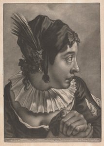 Portrait of a Woman Wearing a Feather by Johann Lorenz Haid