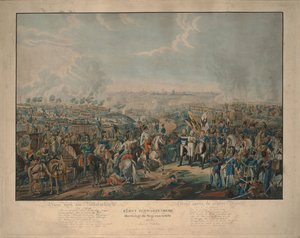 After the Battle of the Nations: Prince Schwarzenberg bringing news of victory on October 18, 1813 by Johann Lorenz Rugendas the Younger
