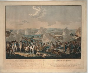 The Battle of Wagram by Johann Lorenz Rugendas the Younger