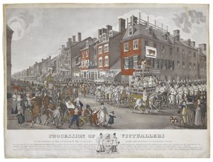 Procession of Victuallers of Philadelphia, on the 15th of March 1821