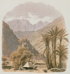 Sinai. Etching by Bernatz et alii - Steinkopk J.F. Editore by Johann Martin Bernatz
