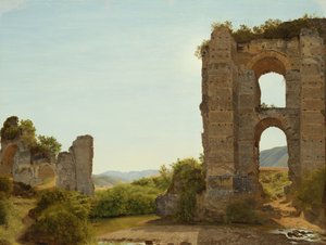 Ruin near Rome by Johann Martin von Rohden