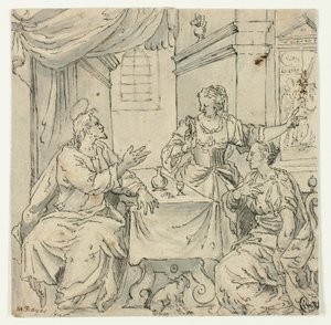 Christ at the Table of Mary and Martha by Johann Mathias Kager