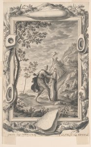 Study for Jacob Pours Oil upon the Stone at Bethel, Plate 87, Physica Sacra