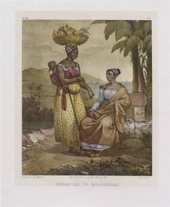 Black Women from Rio de Janeiro, from Malerische Reise in Brasilien by Johann Moritz Rugendas