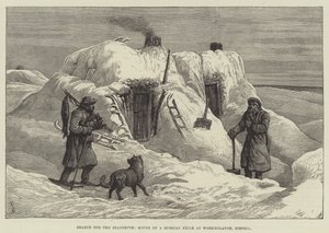 Search for the Jeannette, House of a Russian Exile at Werkholansk, Siberia by Johann Nepomuk Schonberg