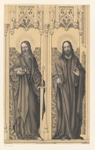 Saint Matthew and James from the Collection of the Boisserée Brothers (series) by Johann Nepomuk Strixner