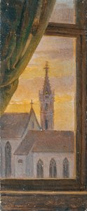 View Through a Window of a Gothic Church Tower by Johann Peter Krafft