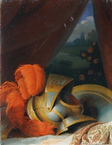 Helmet and Round Shield