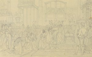 Coronation of Empress Carolina Augusta in Pressburg by Johann Peter Krafft