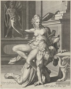 Aristotle and Phyllis by Johann Sadeler (I)