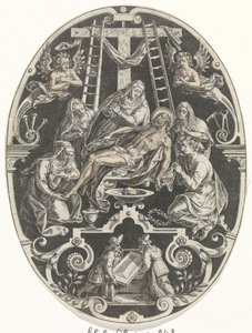 Lamentation of Christ, Passion of Christ (series title) by Johann Sadeler (I)