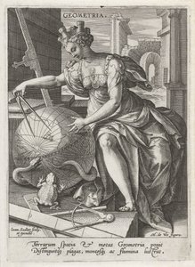Geometry (The Seven Liberal Arts) by Johann Sadeler (I)