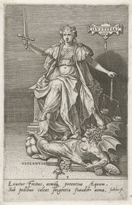 Justice Overcomes Violence by Johann Sadeler (I)