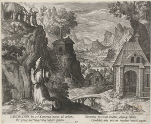 Saint Landelinus as a Hermit
