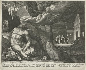 Night (Nox) (The Four Parts of the Day) by Johann Sadeler (I)