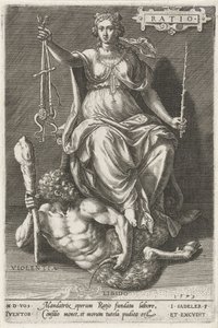Reason Overcomes Violence by Johann Sadeler (I)