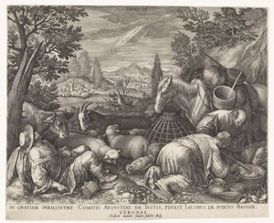 Calling of Abraham by Johann Sadeler (I)