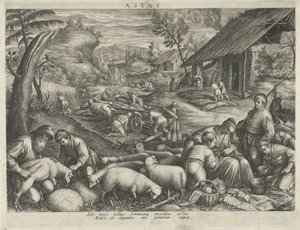 Summer (series title: Four Seasons) by Johann Sadeler (I)