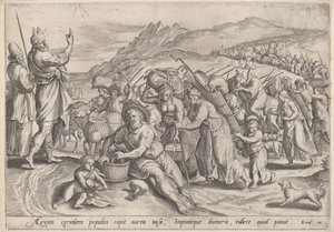 The Exodus from Egypt, c.1585 by Johann Sadeler I