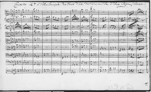 Score of Brandenburg Concertos by Johann Sebastian Bach