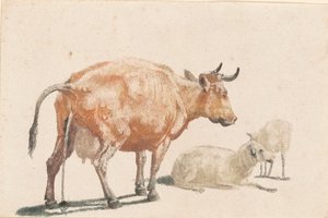 The Pissing Cow by Johann Teyler, after Paulus Potter