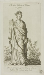 Clio, Muse of History, plate 7 from Parnassus Biceps