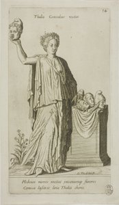 Thalia, Muse of Comedy, plate 14 from Parnassus Biceps