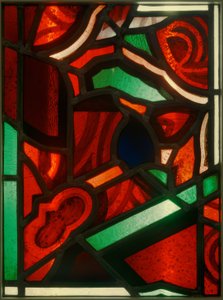 Cabinet Pane Red-Green by Johan Thorn Prikker