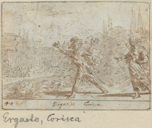 Ergasto and Corisca by Johann Wilhelm Baur